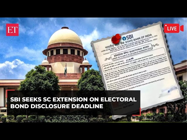 Supreme Court Live: Hearing on SBI's plea on Electoral bonds issue