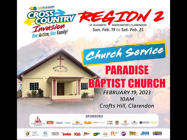 Cross Country Church Service -Paradise Baptist Church - February 19,2023 @ 10:00AM
