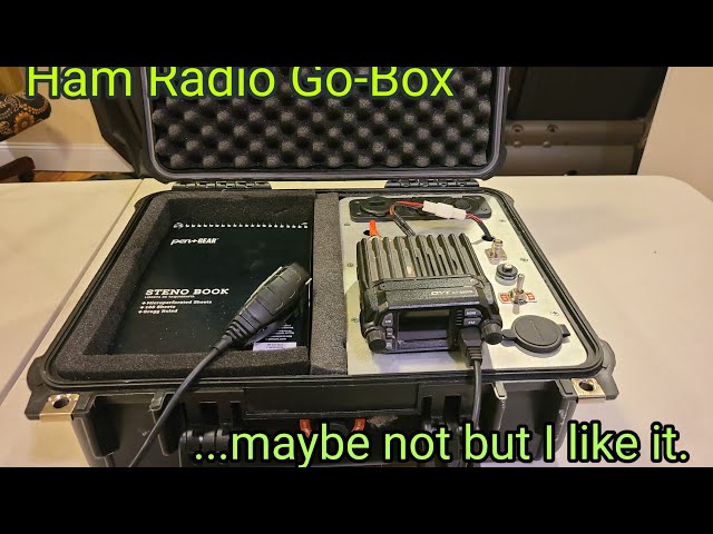 Ham Radio go box. 2m/70cm self-contained portable radio.