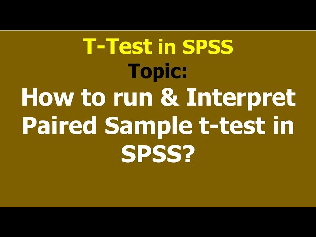 What is Paired Sample T test | How t run and interpret Paired sample t test in SPSS | Kokab Manzoor