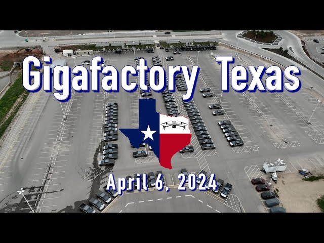 "Many Cybertrucks Few Model Ys"   Tesla Gigafactory Texas  4/6/2024  9:04AM