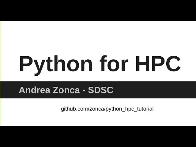 Python for HPC