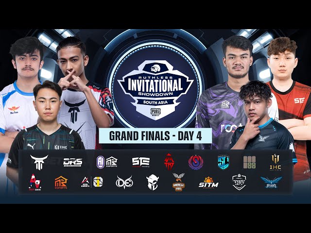 [HINDI] PUBG MOBILE RUTHLESS INVITATIONAL SHOWDOWN | GRAND FINALS | DAY 4| FT. #DRS #SG #STE #A1 #I8