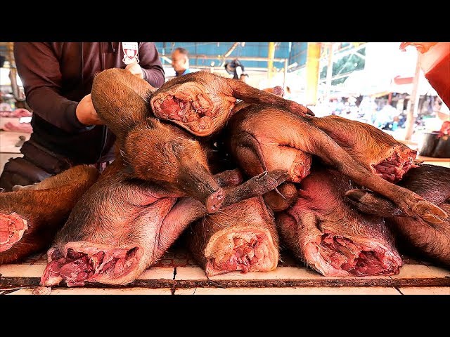 Indonesian Food - WILD PIG Spicy Stir Fry Manado Indonesia