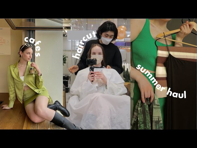 Seoul Spring Vlog ☀️ getting a haircut, huge summer clothing haul & endless cafes | Sissel