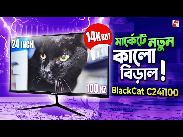 মার্কেটে নতুন 24 ইঞ্চি মনিটর!! | Black Cat C24i100 review