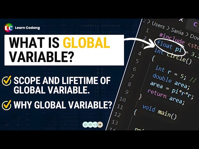 Global variable in C language | global and local variable in c programming