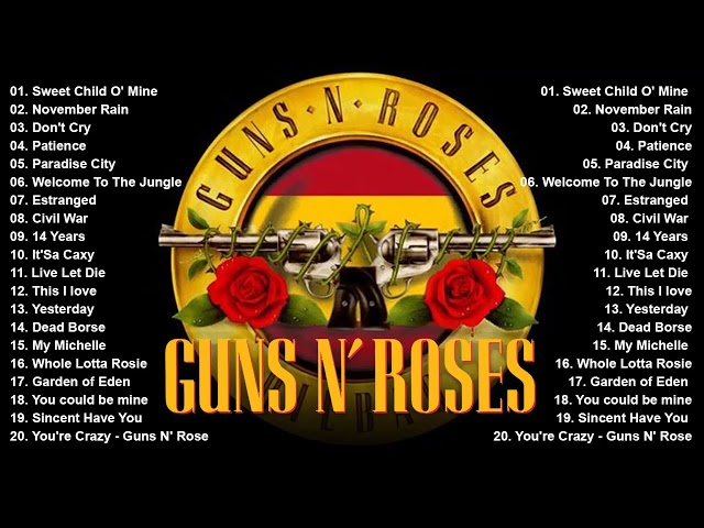 Gun N Roses Greatest Hits Álbum completo - Mejores canciones de Guns N Roses 2022