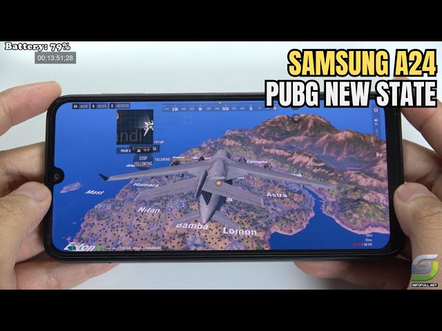 Samsung Galaxy A24 test game PUBG New State New Update