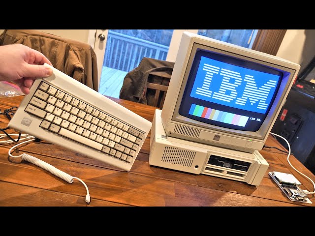 Testing a Vortex PC66 Keyboard on an IBM PCjr