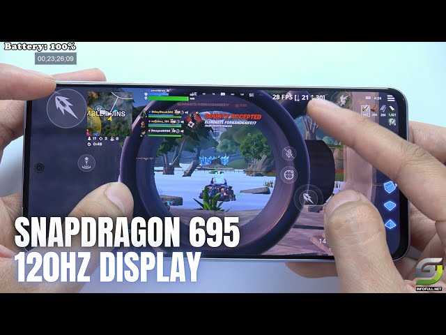 Vivo V29e Fortnite Gameplay | Snapdragon 695