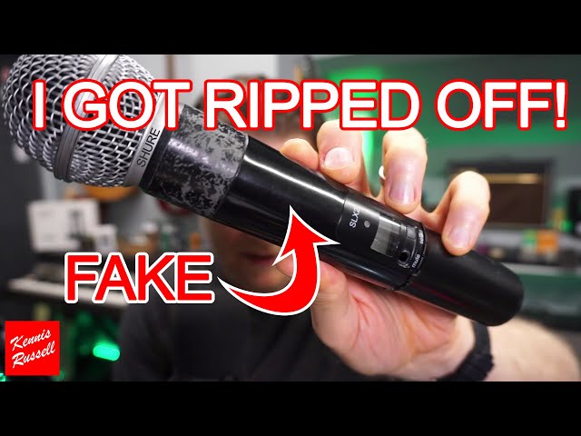 I Bought A FAKE SHURE Wireless Microphone... It's Was NOT Worth It.