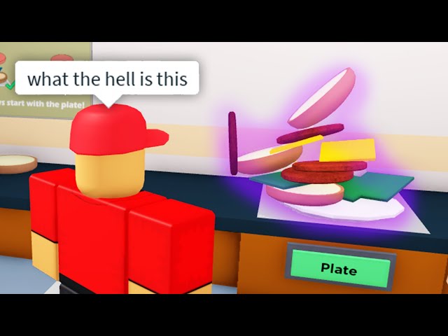 the ROBLOX Cook Burgers Experience