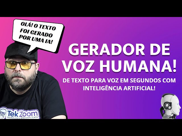 Gerador de Voz Humana e Realista com Inteligência Artificial