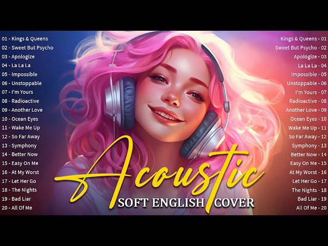 Beautiful Cover Acoustic Love Songs 2024 🎧 Trending Cool Acoustic Popular Songs with Lyrics