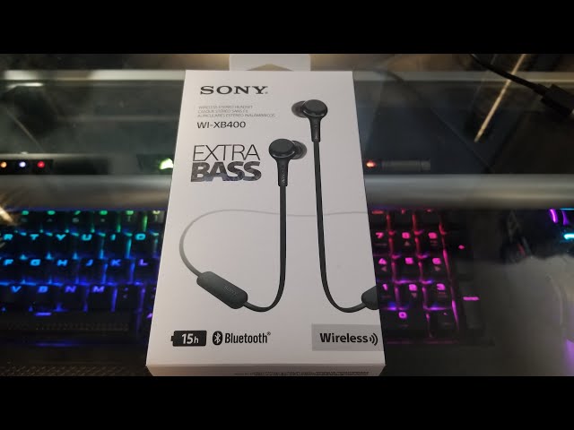 Sony WI-XB400 Extra Bass Wireless Headset - Unboxing