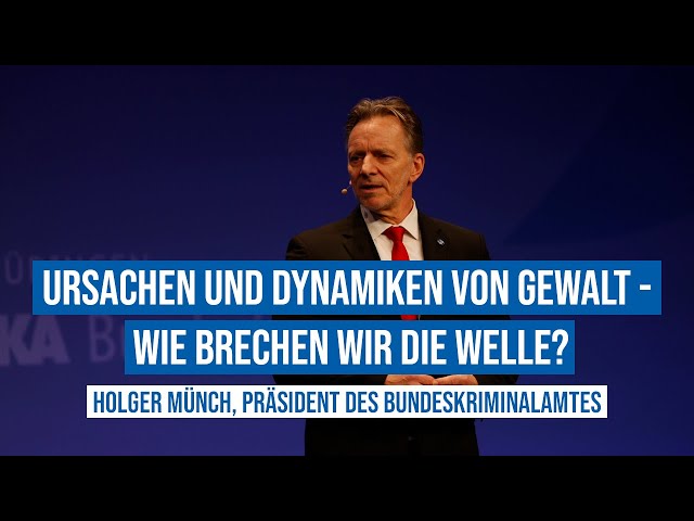 23.11.2023 Wiesbaden BKA-Präsident Holger Münch: Ursachen & Dynamiken von Gewalt - die Welle brechen