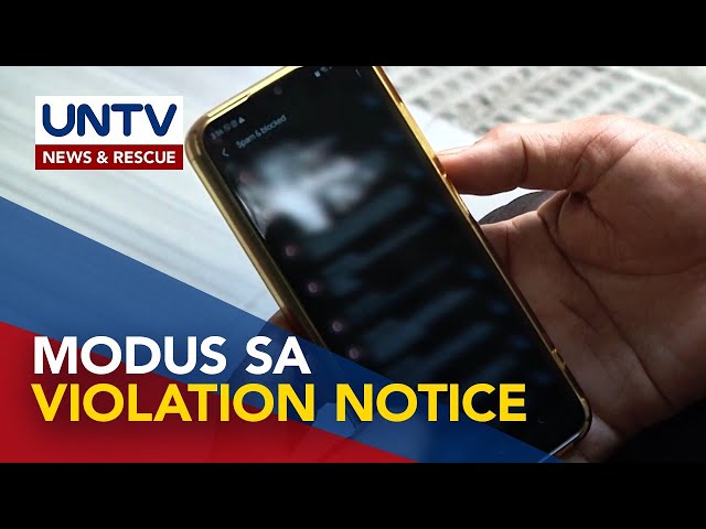 Traffic violation alert sa text message, bagong modus ng scammers; Publiko, pinag-iingat – LTO