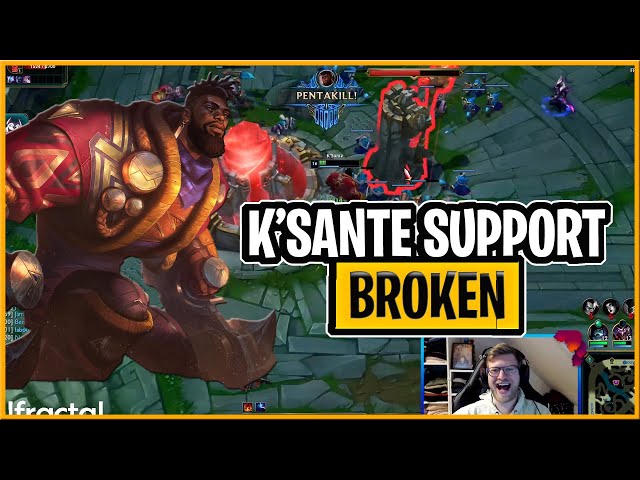 When K'SANTE Support Get a Pentakill... Lol Daily Moment ep37