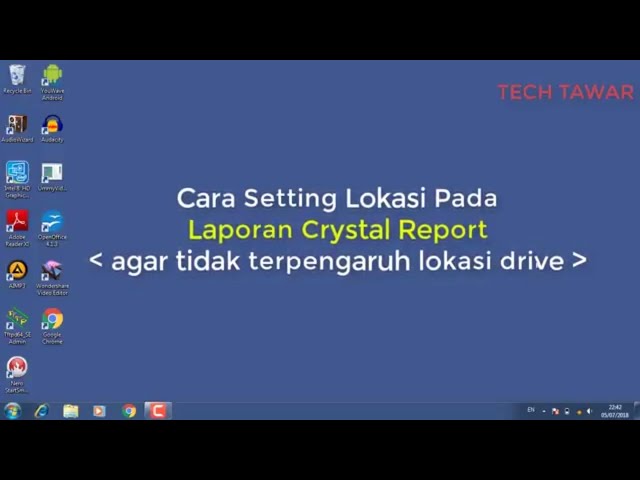 Cara Setting Lokasi Pada Laporan Crystal Report