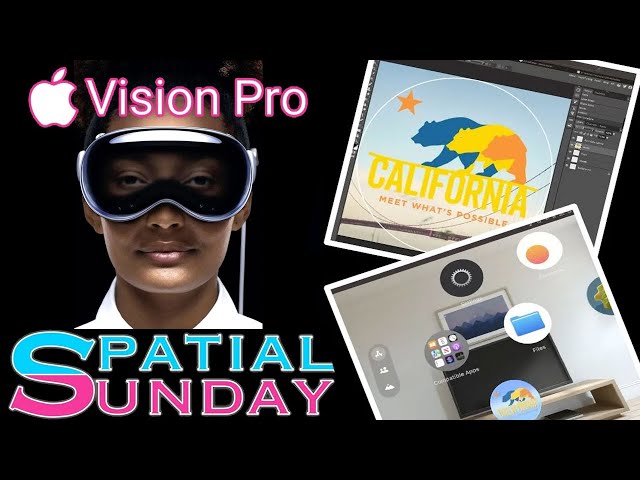 VisionOS Spatial Sunday(Design 3D App Icons for VisionPro with Photoshop & FREE Photopea)