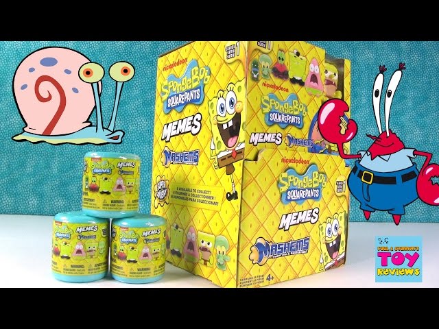 Spongebob Mashems Memes Full Case Blind Bag Capsule Opening | PSToyReviews