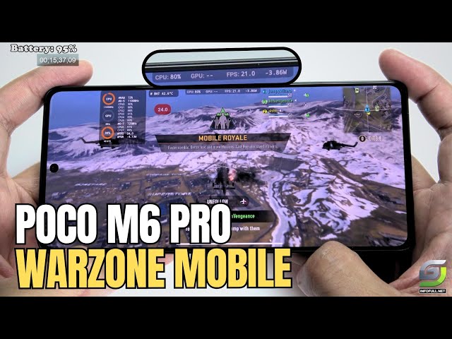 Poco M6 Pro test game Call of Duty Warzone Mobile | Helio G99 Ultra