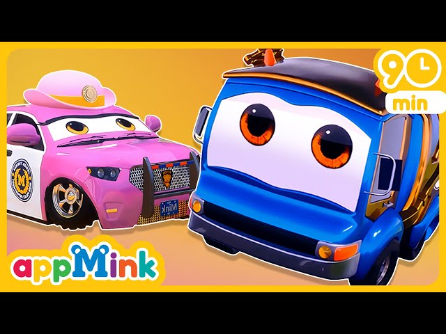 🚒🚙Baby Trucks and Cars  🚗 Little Wheels, Big Adventures  🚕🚚 #appmink #nurseryrhymes #kidssong