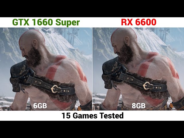 Nvidia GTX 1660 Super vs AMD RX 6600 | 15 Games Tested