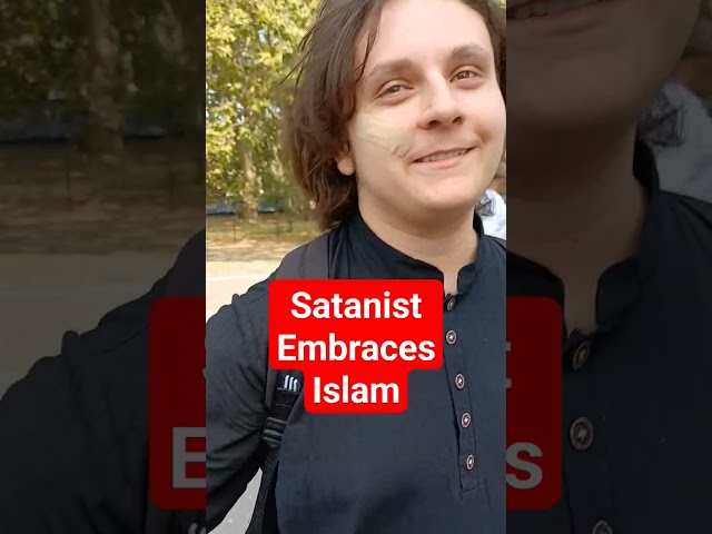 Satanist Embraces Islam! Pray for Him Speaker's corner