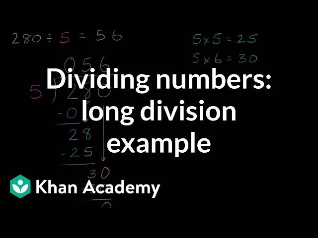 Dividing numbers: long division example | 4th grade | Khan Academy