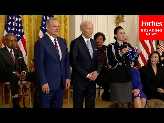 BREAKING: President Biden Awards Presidential Medal Of Freedom To Al Gore, Michelle Yeoh, And More
