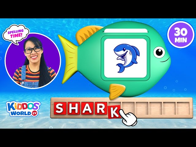Sea Animal Spelling - Learning Sea Animal Names and Fun Facts With Miss V