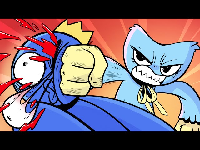 HUGGY WUGGY VS BLUE | Rainbow Friends VS Poppy Playtime animated battle FNF But It's Anime Part 1