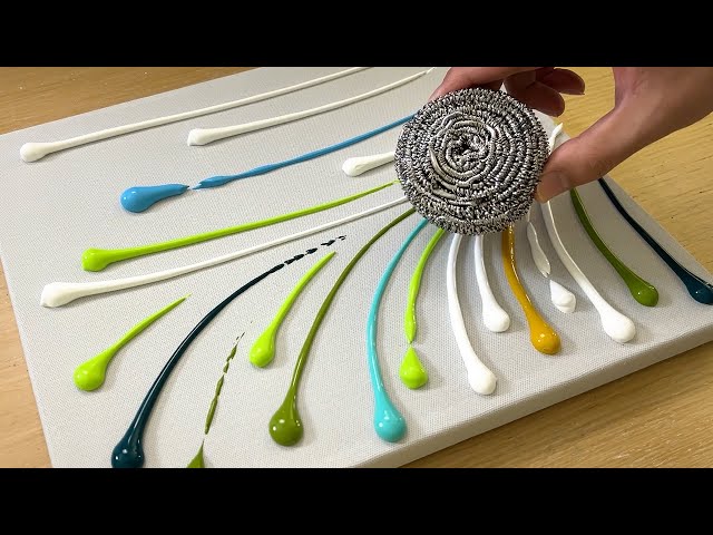 Iron Scrubber Painting Technique for Beginners | Acrylic Painting