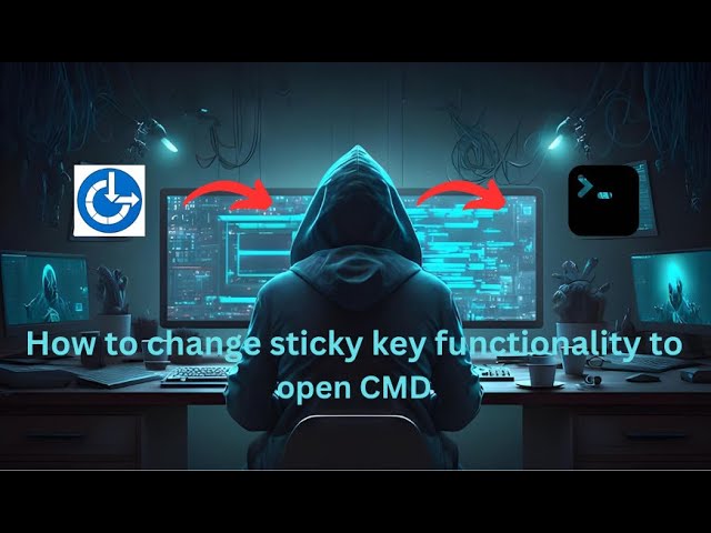 How to change Sticky Keys Functionality to open CMD | Hack with Rohit | Tamil