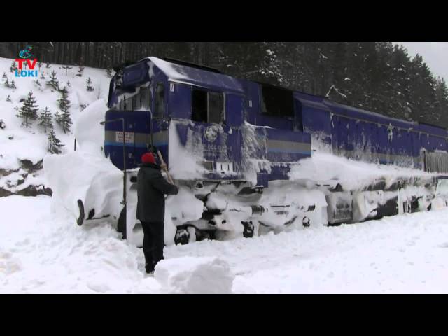 Croatian Railways / Vlak u snijegu
