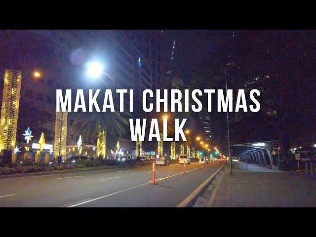 [4K] Makati Christmas Walk | Philippines
