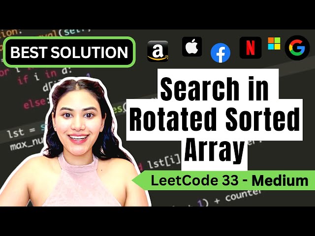 Search in Rotated Sorted Array - LeetCode 33 - Python