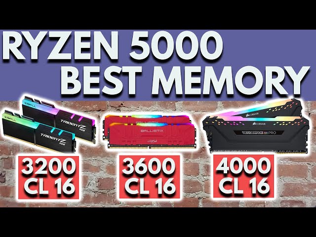 Best RAM Ryzen 5000. Best Memory for Ryzen 5600X, 5800X, 5900X, 5950X