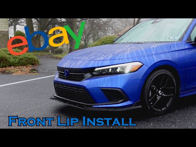Installing A Ebay Front Lip Spoiler on my 11th Gen 2022 Honda Civic Sport