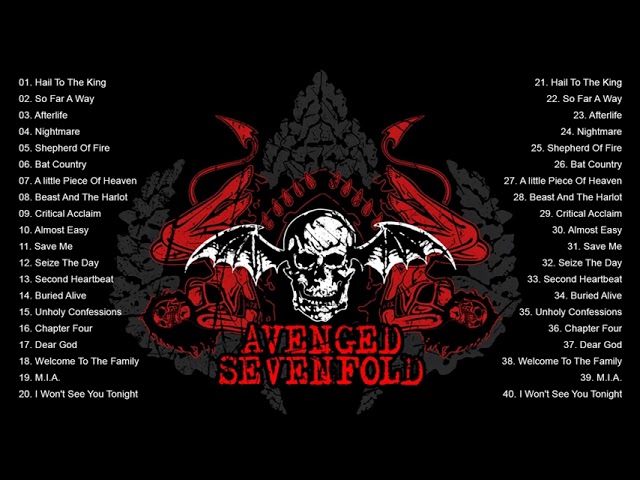 A.Sevenfold Greatest Hits Full Album - Best Songs Of A.Sevenfold Playlist 2021