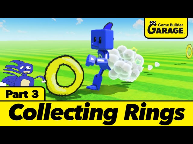 How to Create Rings and the HUD from Sonic in Game Builder Garage | Making Sonic Part 3