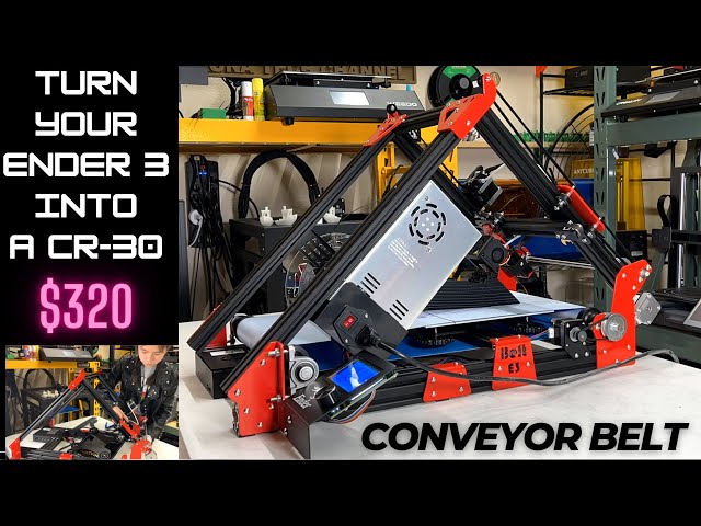 Turn your Ender 3 into a 45-degree conveyor belt 3D printer for long model 3D printing