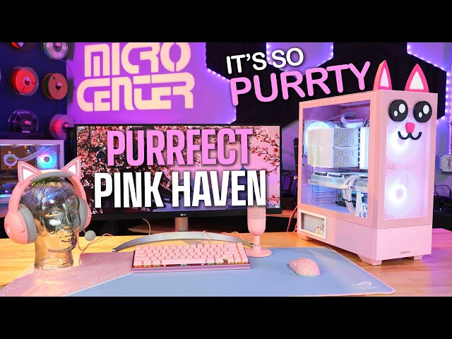 Pink Aesthetic PC Build That's The Cat's Meow!