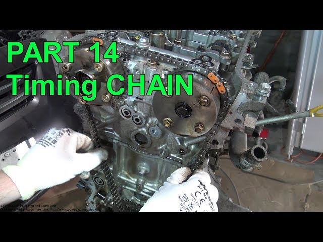 How to Assemble Toyota Corolla Dual VVT-i engine years 2007 to 2018  PART 14 Timing chain