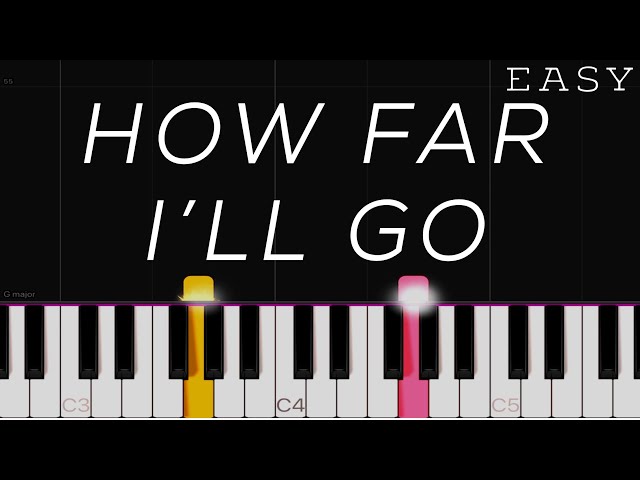 Moana - How Far I'll Go | EASY Piano Tutorial