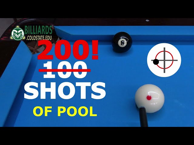 200 SHOTS OF POOL … There’s a Lot to this Great Game!