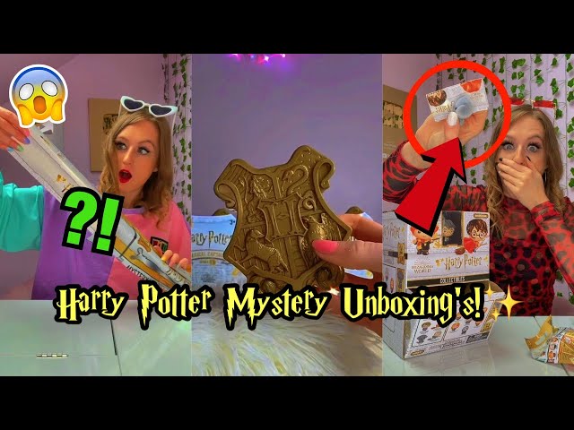 Harry Potter Mystery Unboxing ASMR Compilation!😍⚡️*Mystery Wands, Fidgets, Gold Capsules + MORE!!✨