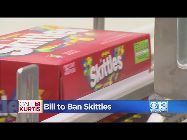 Proposed bill would ban sale of Skittles in California